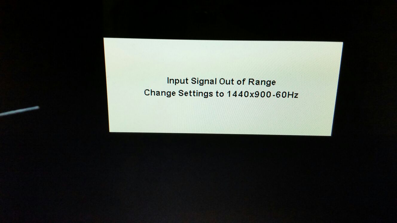 Cách sửa lỗi Input signal out of range